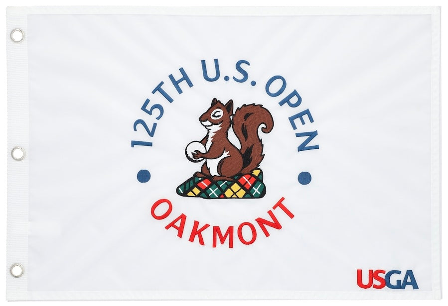 2025 US Open Oakmont Official Embroidered Pin Flag Patron Gear