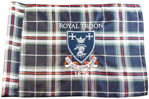 Royal Troon Golf Club Official Embroidered Tartan Pin Flag