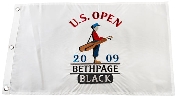 2009 US Open Official Embroidered Pin Flag - Bethpage State Park (Black Course)