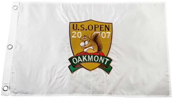 2007 US Open Official Embroidered Pin Flag - Oakmont Country Club