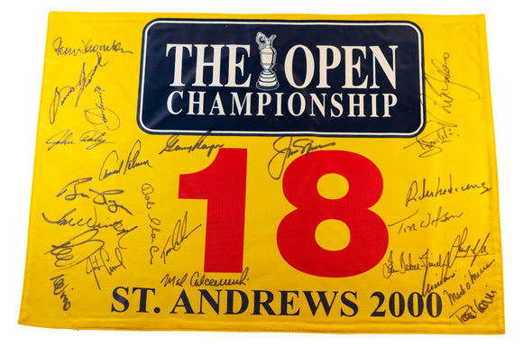 Champions Dinner Signed 2000 (British) Open Championship Pin Flag