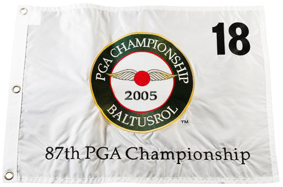 2005 PGA Championship Official Embroidered Pin Flag - Baltusrol Golf Club (Lower Course)