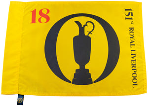 Limited Edition 2023 (British) Open Championship Official Pin Flag - 151st Royal Liverpool