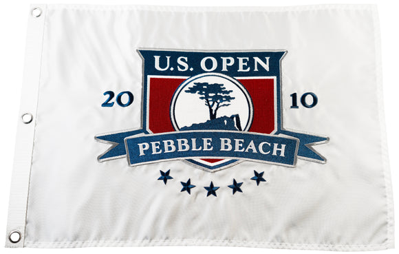 2010 US Open Official Embroidered Pin Flag - Pebble Beach