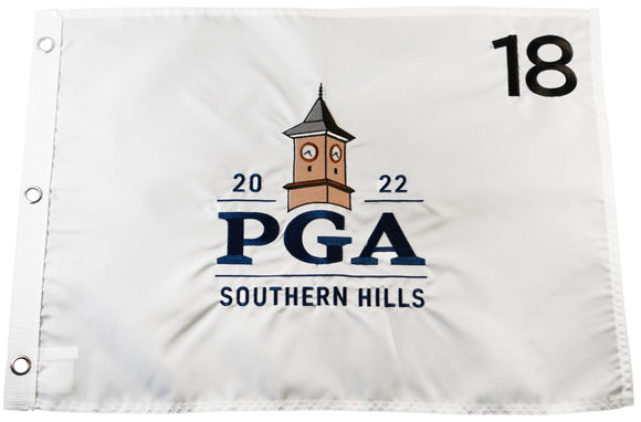 2022 PGA Championship Official Embroidered Pin Flag - Southern Hills Country Club