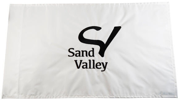 Sand Valley Official Embroidered White Pin Flag