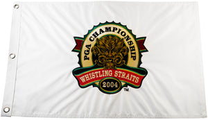 2004 PGA Championship Official Embroidered Pin Flag - Whistling Straits (Straits Course)