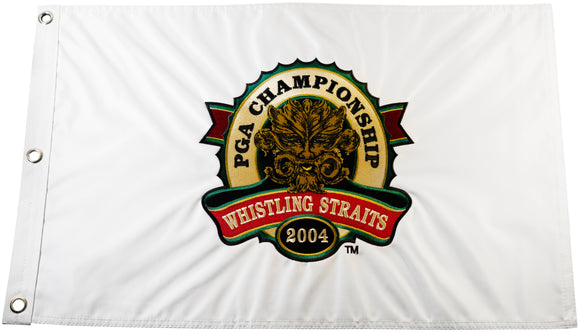 2004 PGA Championship Official Embroidered Pin Flag - Whistling Straits (Straits Course)