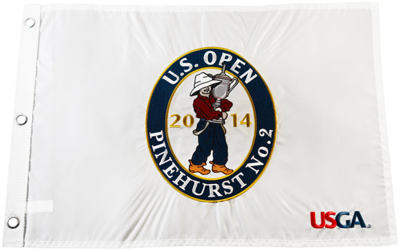 2014 US Open Official Embroidered Pin Flag - Pinehurst Resort (Course No. 2)