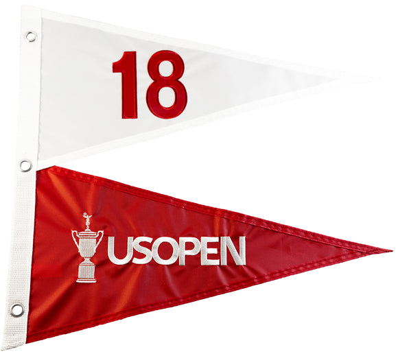 Limited Edition 2023 US Open Official Embroidered Pennant Pin Flag - Los Angeles Country Club (North Course)