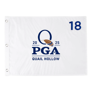 2025 PGA Championship Official Embroidered Pin Flag - Quail Hollow Club