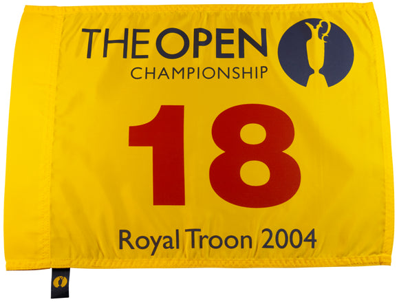 2004 (British) Open Championship Official Pin Flag - 133rd Royal Troon