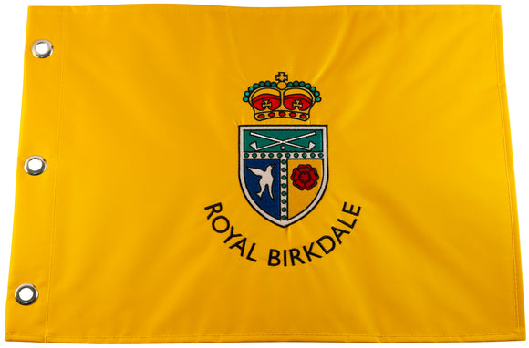 Royal Birkdale Official Embroidered Yellow Pin Flag
