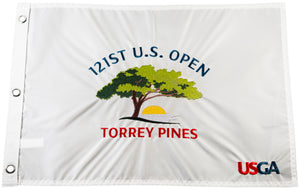 2021 US Open Official Embroidered Pin Flag - Torrey Pines (South Course)