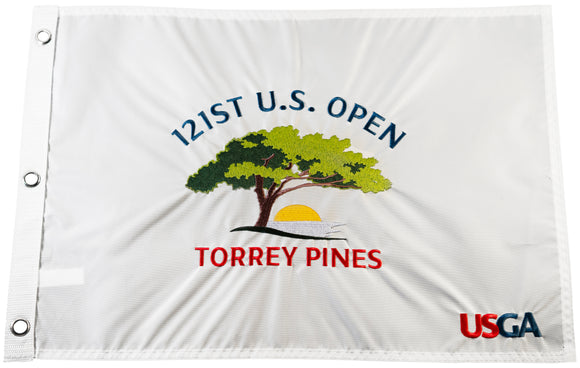 2021 US Open Official Embroidered Pin Flag - Torrey Pines (South Course)