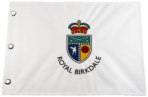 Royal Birkdale Official Embroidered White Pin Flag