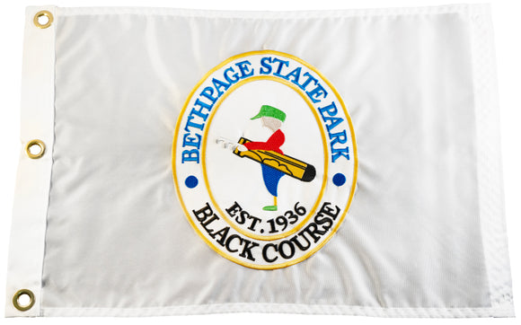 Bethpage State Park Black Course Official Embroidered Pin Flag