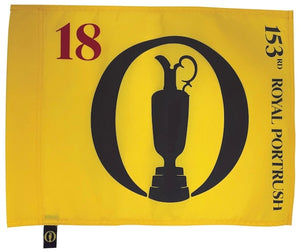 Limited Edition 2025 (British) Open Championship Official Pin Flag - 153rd Royal Portrush