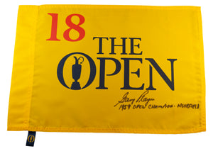 Gary Player Signed Undated (British) Open Championship Pin Flag - Inscribed "1959 Open Champion - Muirfield"