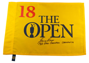Gary Player Signed Undated (British) Open Championship Pin Flag - Inscribed "1968 Open Champion - Carnoustie"