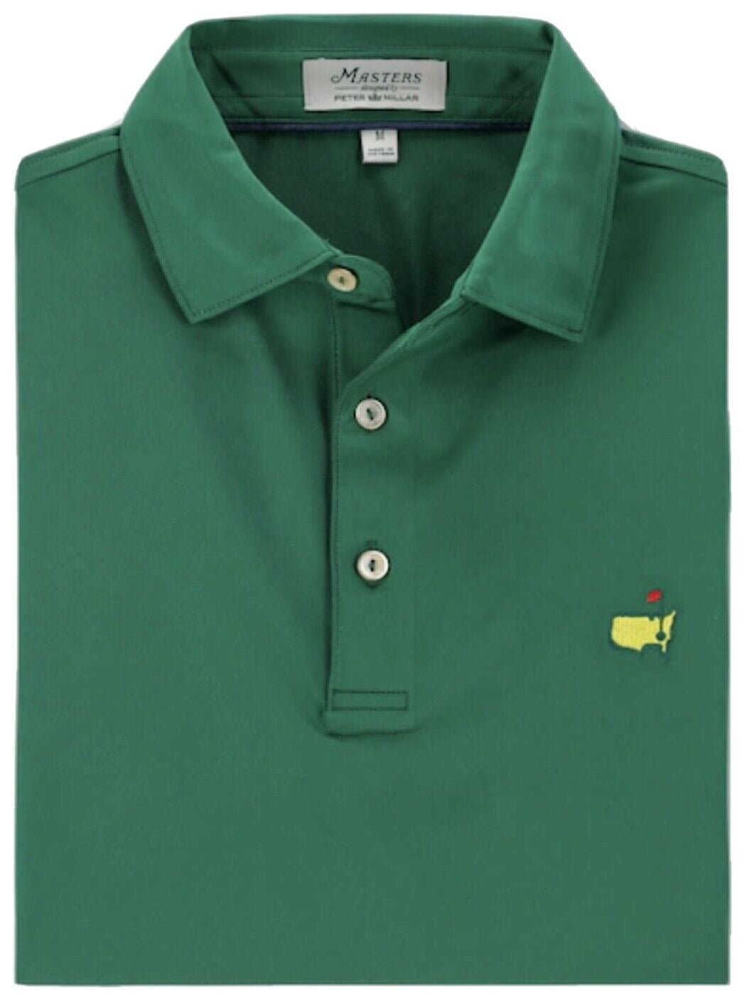 NWT Peter Millar mens size hotsell large Golf shirt beautiful Green and gray color.