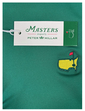 Masters Peter Millar Green Solid Men's Polo Shirt (Size: Medium)