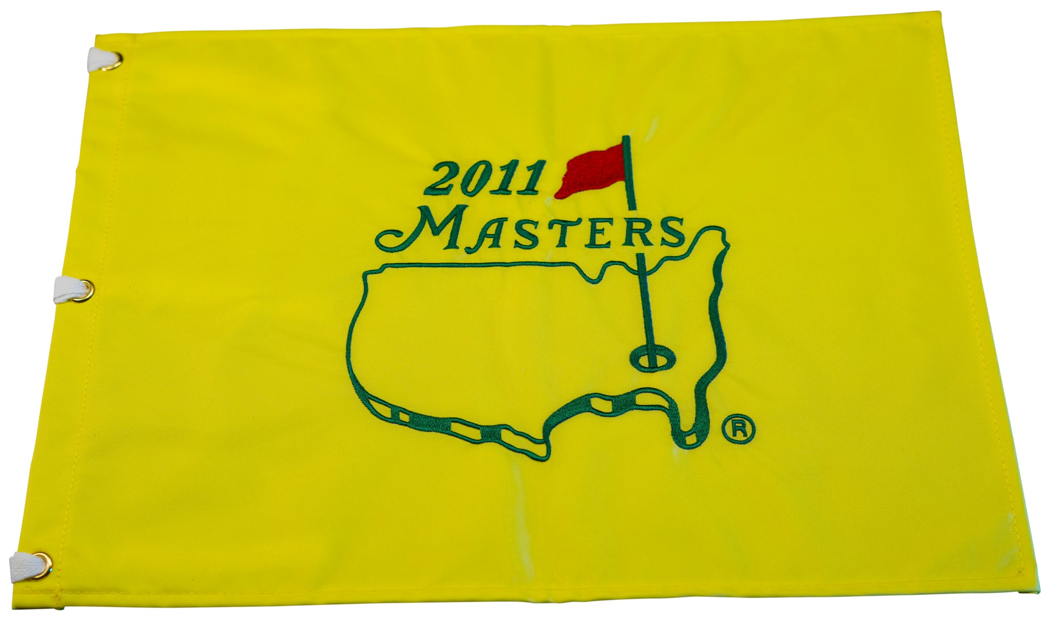 Augusta Pin 2011 Masters Tournament Embroidered Pin Flag - Augusta National ...