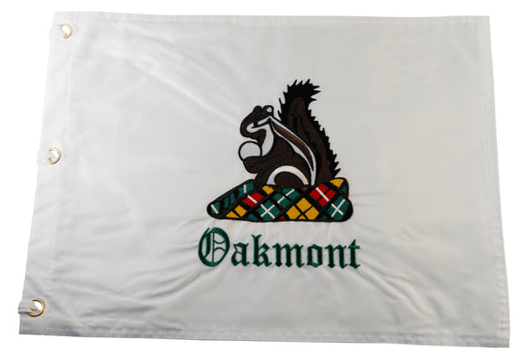 Oakmont Country Club Official Embroidered Squirrel Pin Flag