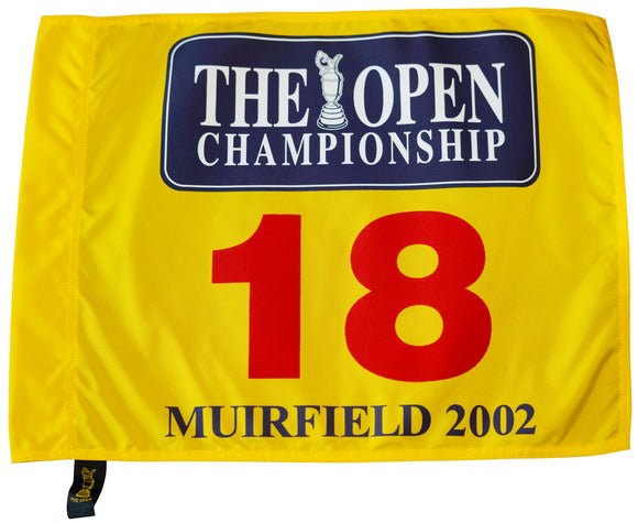 2002 (British) Open Championship Official Pin Flag - 131st Muirfield