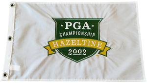 2002 PGA Championship Official Embroidered Pin Flag - Hazeltine National