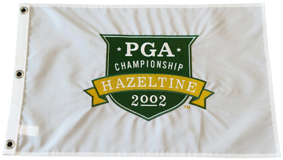 2002 PGA Championship Official Embroidered Pin Flag - Hazeltine National