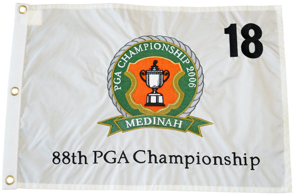 2006 PGA Championship Official Embroidered Pin Flag - Medinah Country Club (Course No. 3)