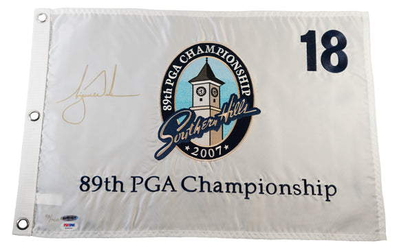 Tiger Woods Signed 2007 PGA Championship Pin Flag