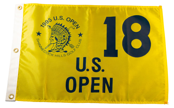 1995 US Open Official Silk Screen Pin Flag - Shinnecock Hills Golf Club