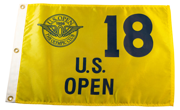 1998 US Open Official Silk Screen Pin Flag - Olympic Club (Lake Course)