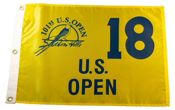 2001 US Open Official Silk Screen Pin Flag - Southern Hills Country Club