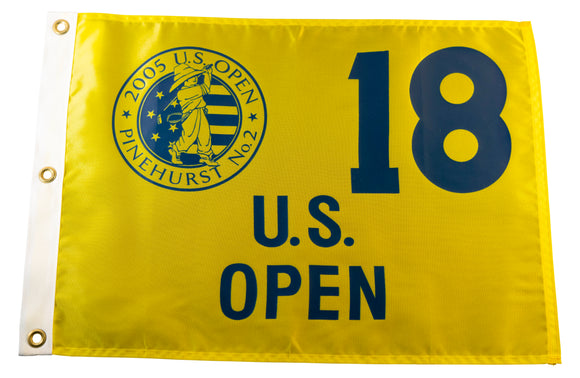 2005 US Open Official Silk Screen Pin Flag - Pinehurst Resort (Course No. 2)