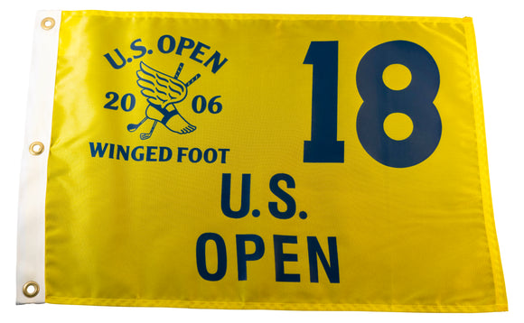 2006 US Open Official Silk Screen Pin Flag - Winged Foot Golf Club (West Course)