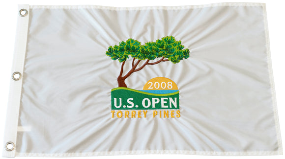 2008 US Open Official Embroidered Pin Flag - Torrey Pines (South Course)