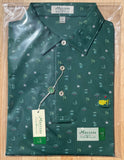 Masters Peter Millar Green Icons Print Men's Polo Shirt (Size: Large)