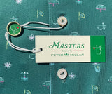 Masters Peter Millar Green Icons Print Men's Polo Shirt (Size: Extra Large)