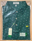 Masters Peter Millar Green Icons Print Men's Polo Shirt (Size: Extra Large)