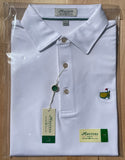 Masters Peter Millar White Solid Men's Polo Shirt (Size: Large)