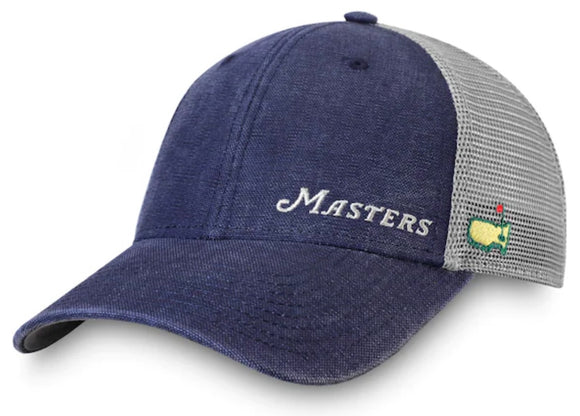 Masters Navy Side Logo Mesh Back Hat