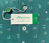 Masters Peter Millar Green Icons Print Men's Polo Shirt (Size: Large)